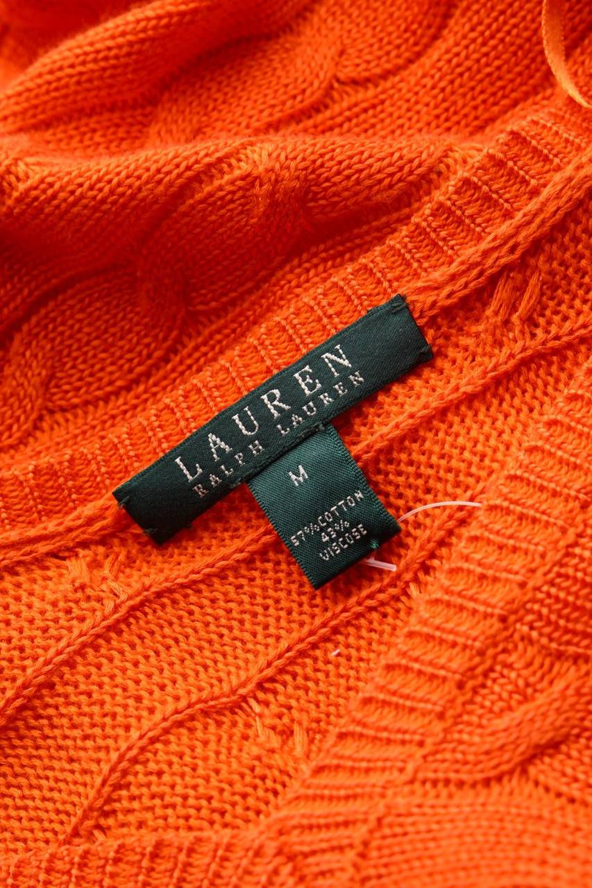 Carou LAUREN RALPH LAUREN Strick-Pullover aus Baumwoll-Mix mit Zopf-Muster Neueste Stile