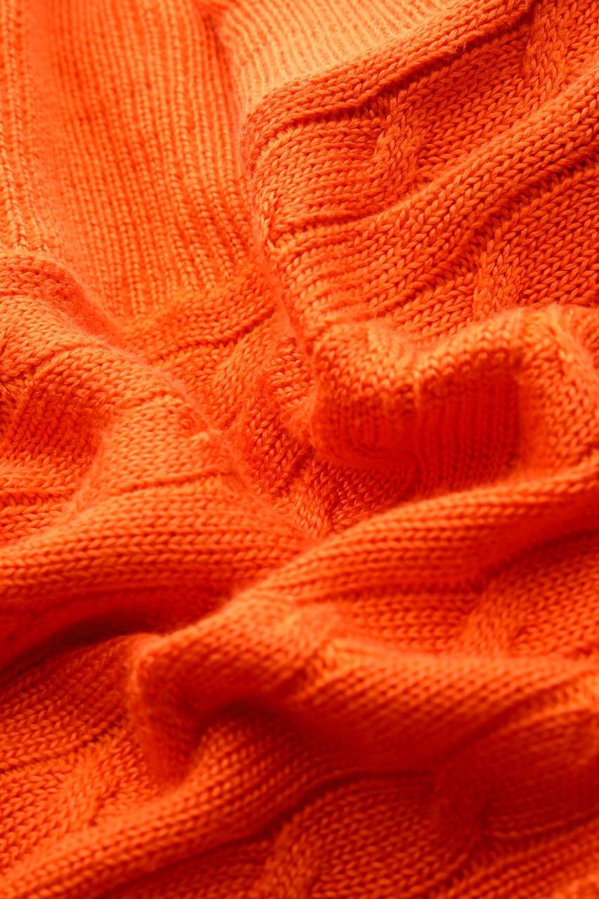 Carou LAUREN RALPH LAUREN Strick-Pullover aus Baumwoll-Mix mit Zopf-Muster Neueste Stile