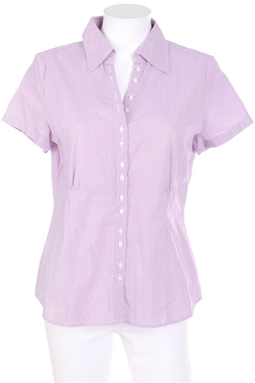 Carou comma Kurzarm-Bluse mit Streifen 50% Rabatt mit kostenlosem Versand
