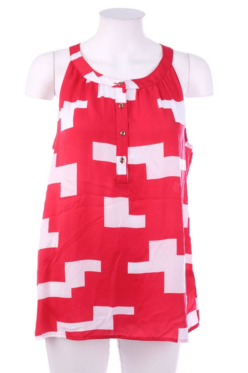 Carou BANANA REPUBLIC Blusentop mit Geo-Print Kostenloser Versand international