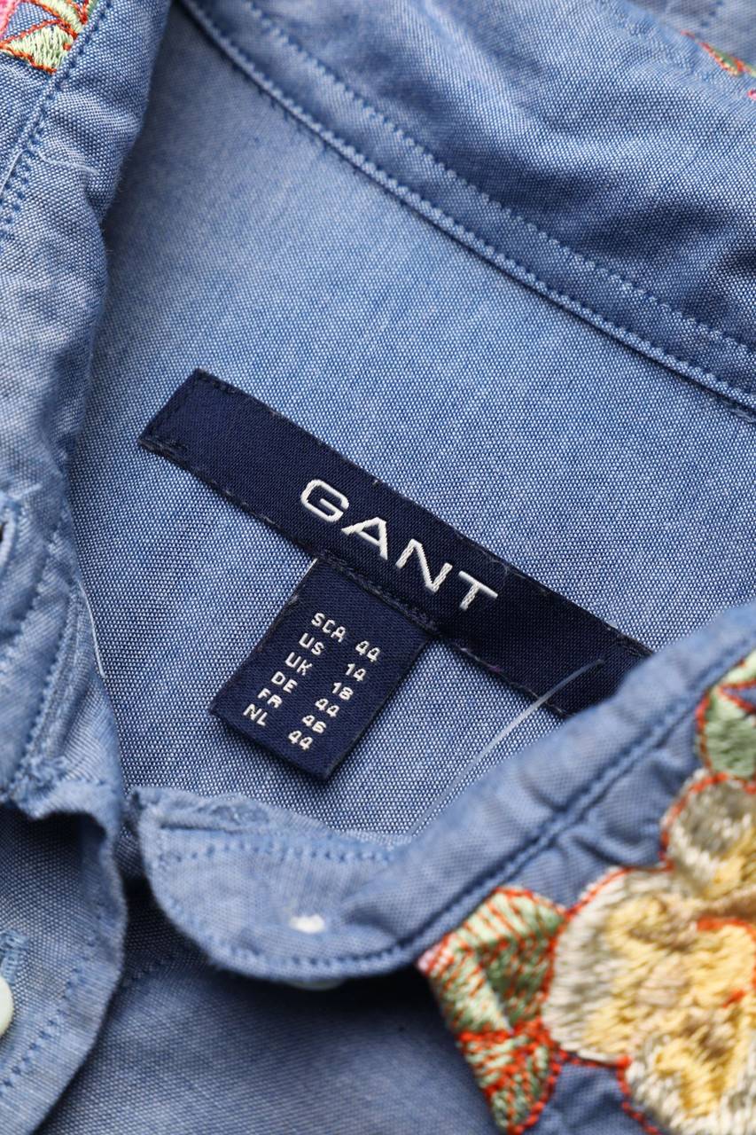 Carou GANT Hemd-Bluse mit Stickereien Im Verkauf