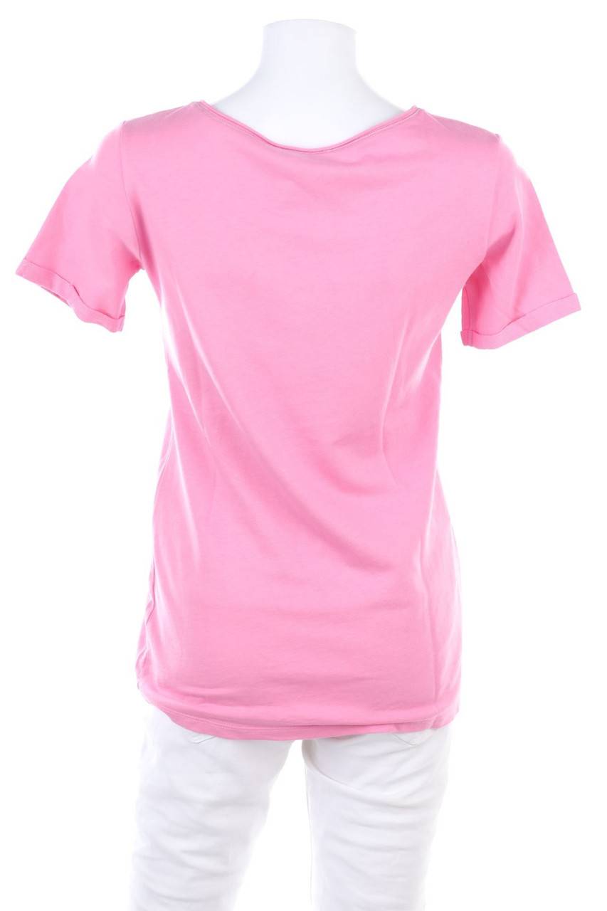 Carou monari Kurzarm-Shirt mit Statement-Print Schlussverkauf