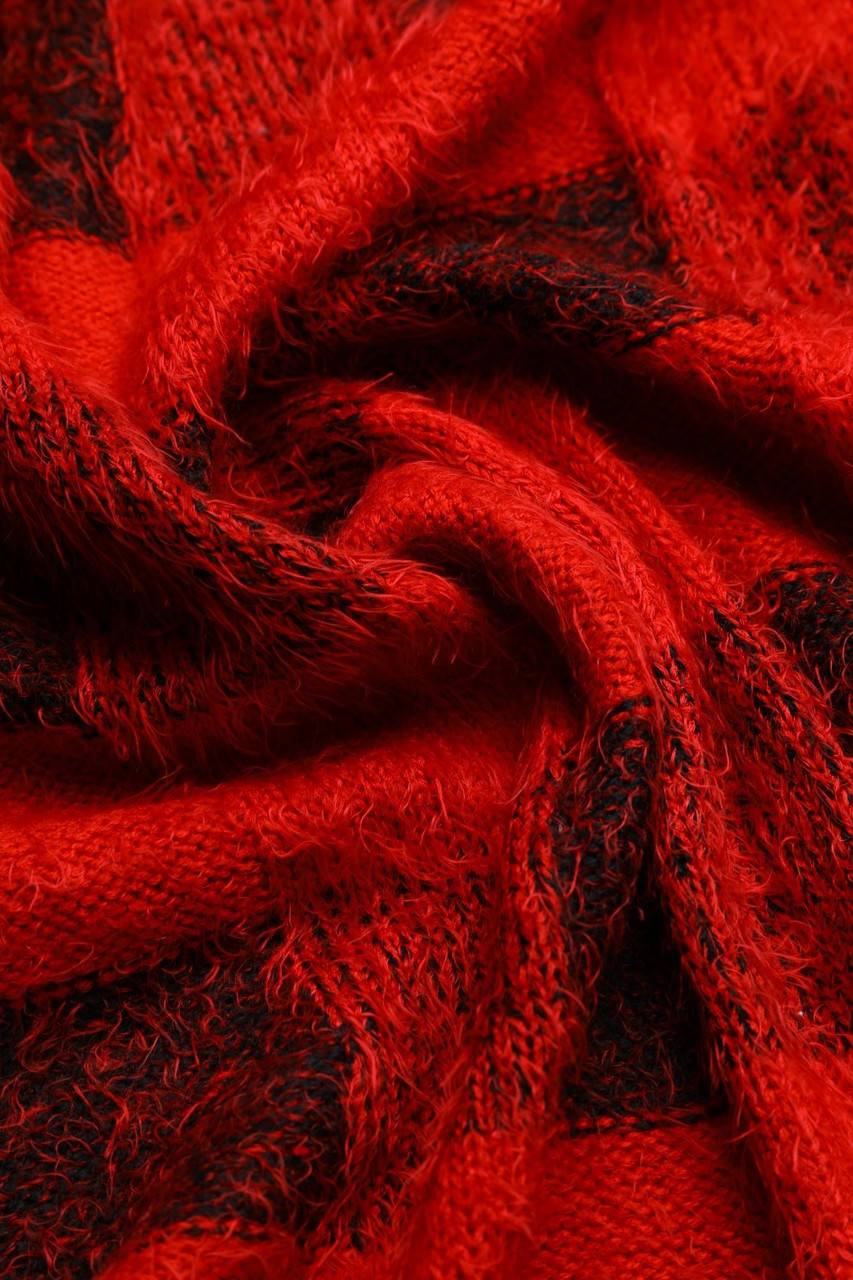 Carou Ohne Label Cardigan mit Karo-Muster Weihnachtsangebot