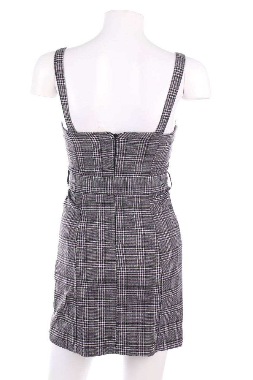 Carou PULL&BEAR Karo-Minikleid mit Gürtel Vatertagsangebot