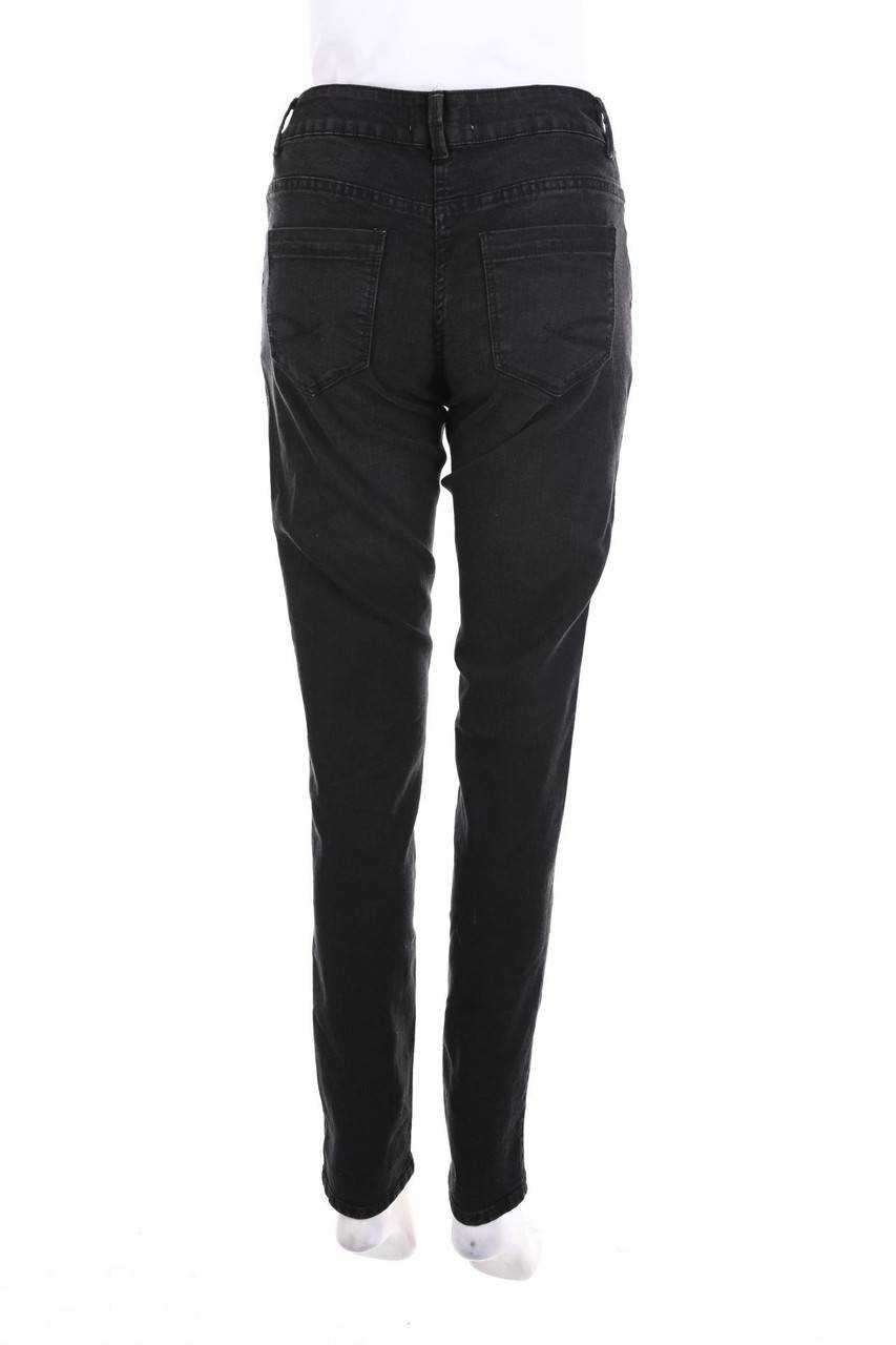 Carou blue motion Dark Denim Skinny-Jeans mit Logo-Knöpfen Online Outlet