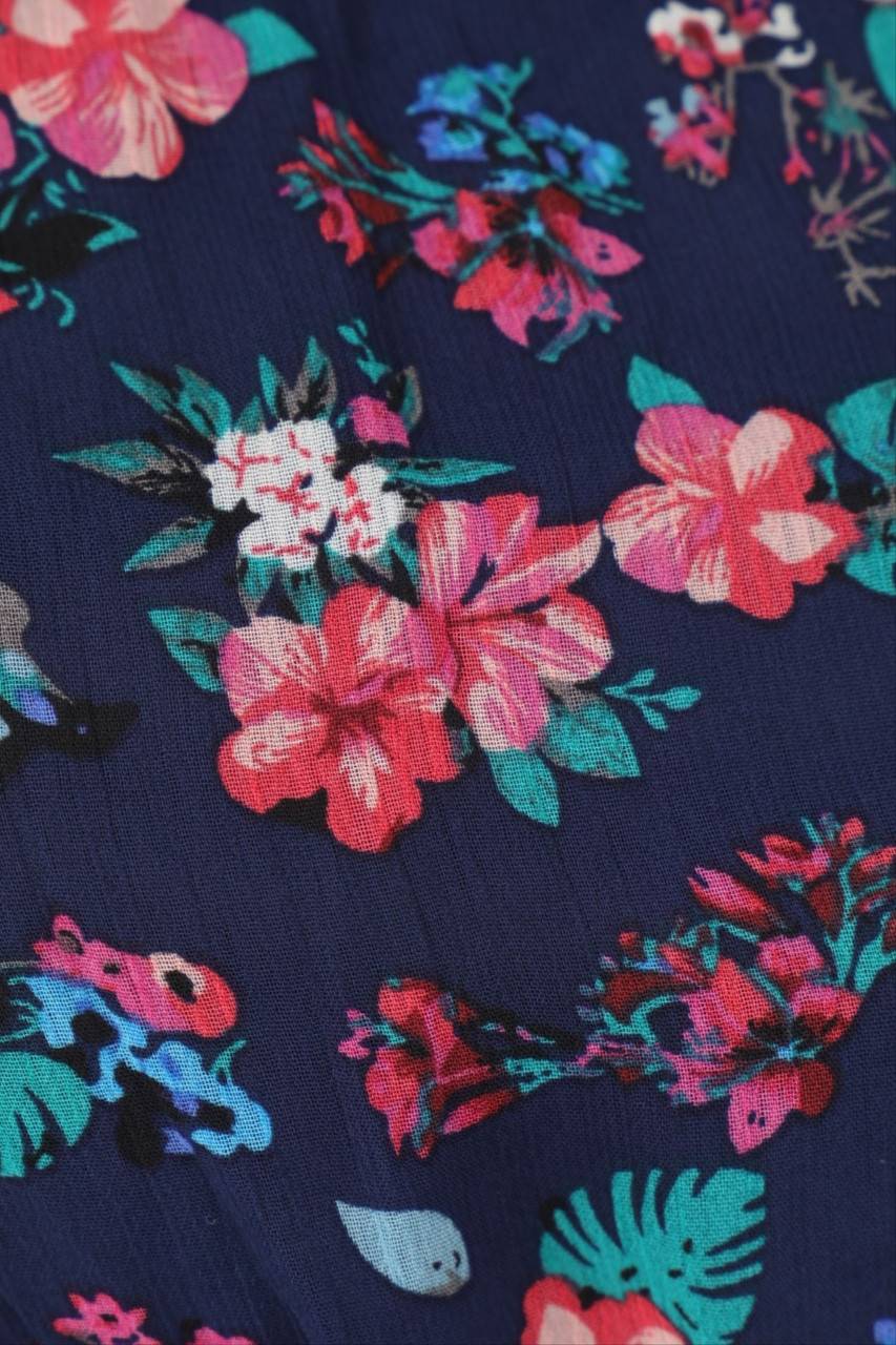 Carou AMISU Volants-Party-Kleid mit Blumen-Print Super Sparpreis