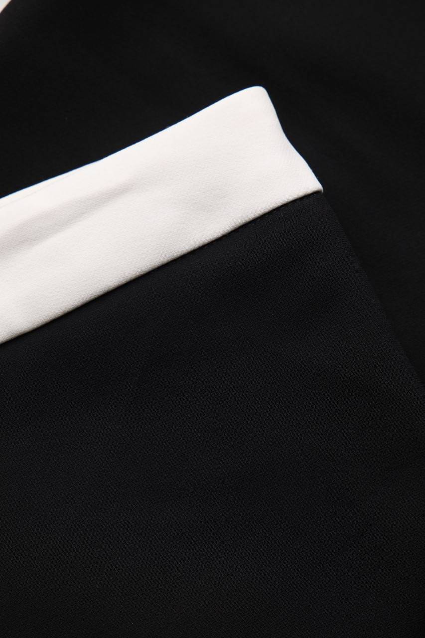 Carou Ohne Label Two Tone-Skinny-Hose mit Schlitz Letzte 2 Tage