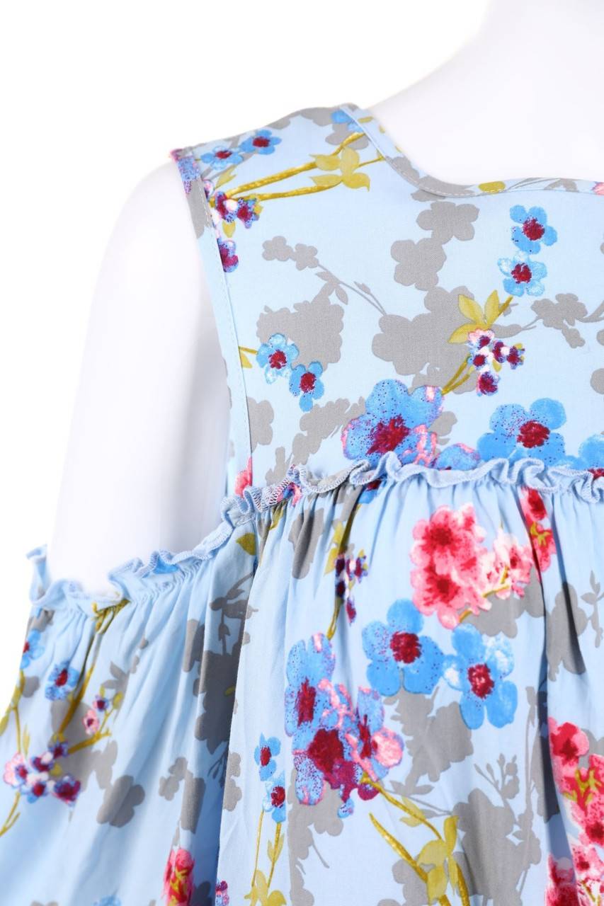 Carou RAINBOW Print-Bluse mit Cut-outs Zeitbegrenzte Promotion