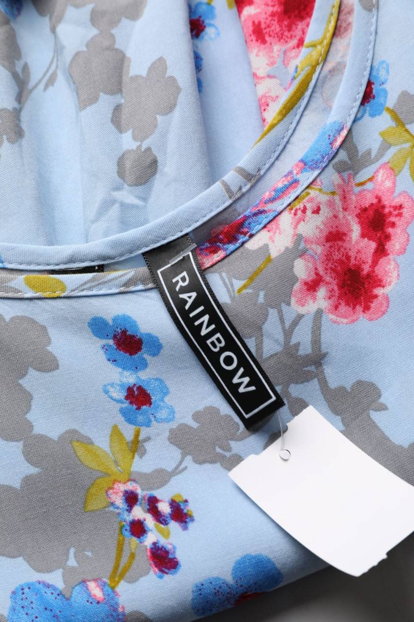 Carou RAINBOW Print-Bluse mit Cut-outs Zeitbegrenzte Promotion