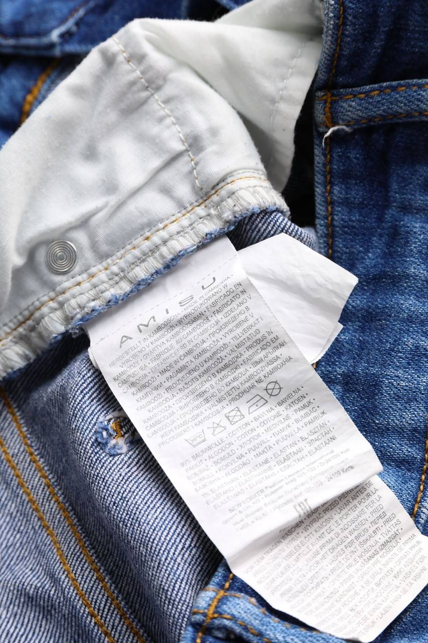 Carou AMISU Used Look Jeans-Shorts mit Spitze Super Rabatt