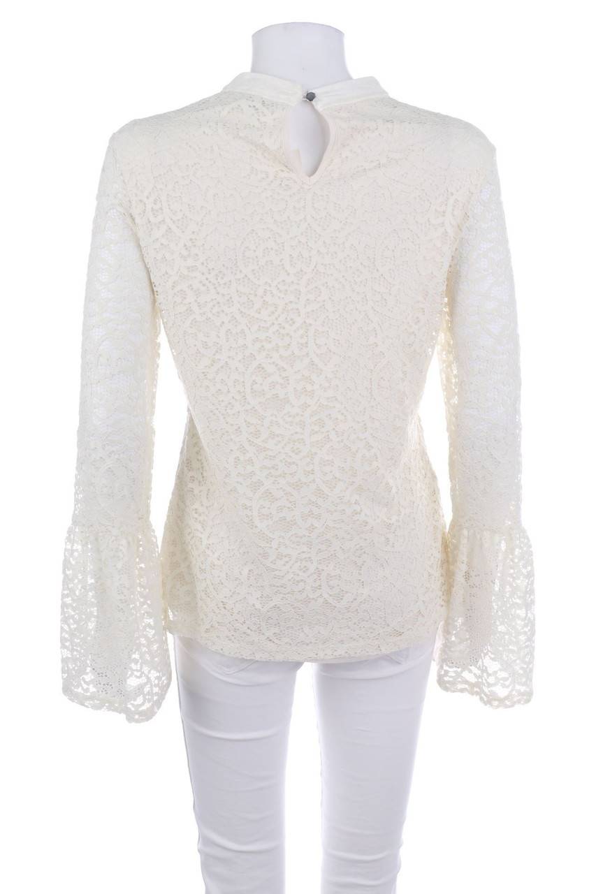 Carou comma Spitzen-T-Shirt mit Raffungen Riesige Rabatte