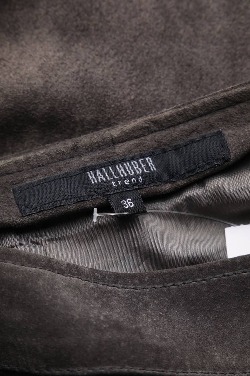 Carou HALLHUBER Lederrock im 70s-Style mit Schmuck-Knöpfen Clearance-Verkauf