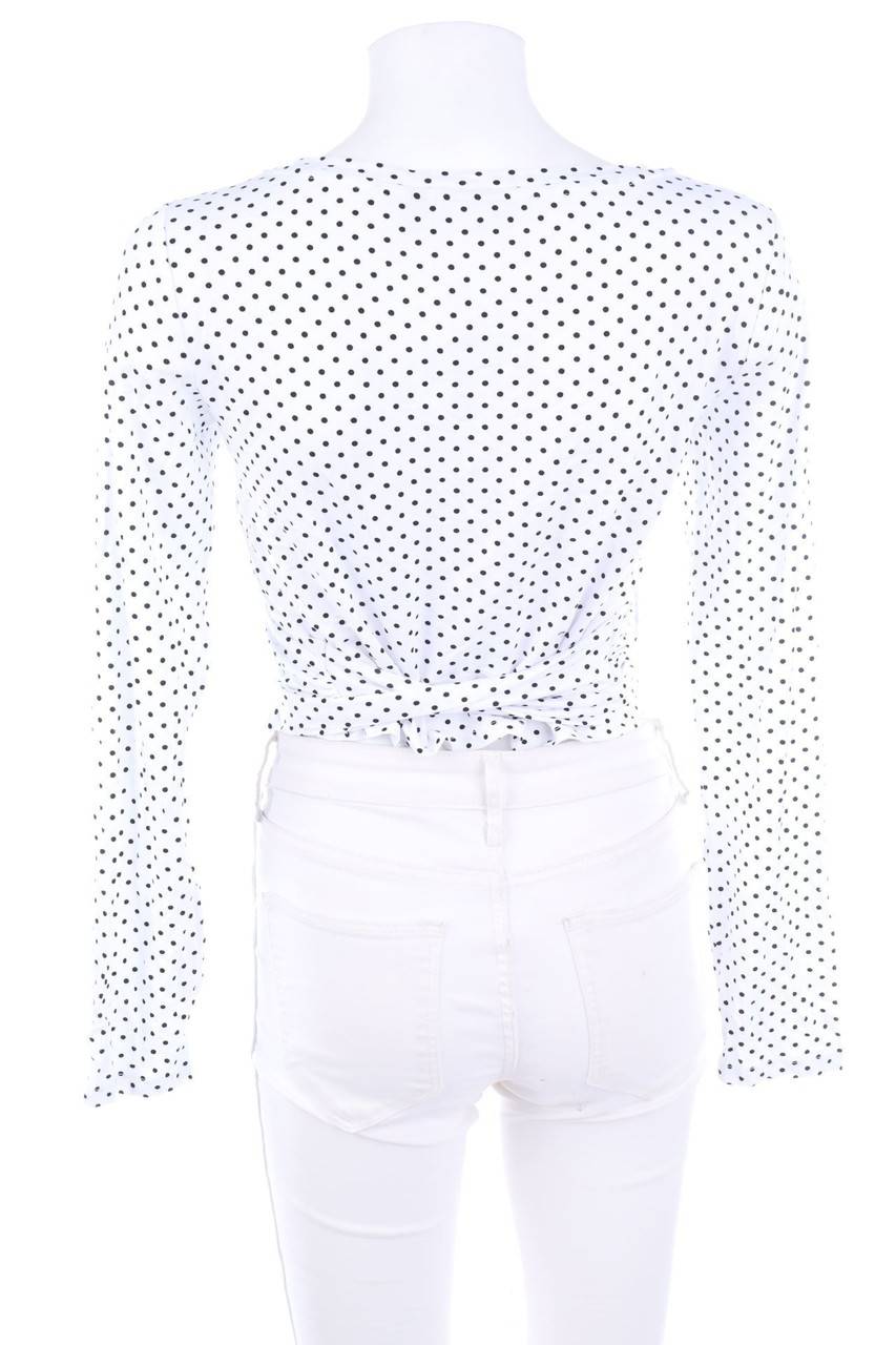 Carou asos DESIGN Wickel-Cropped-Shirt mit Punkten Online Shopping