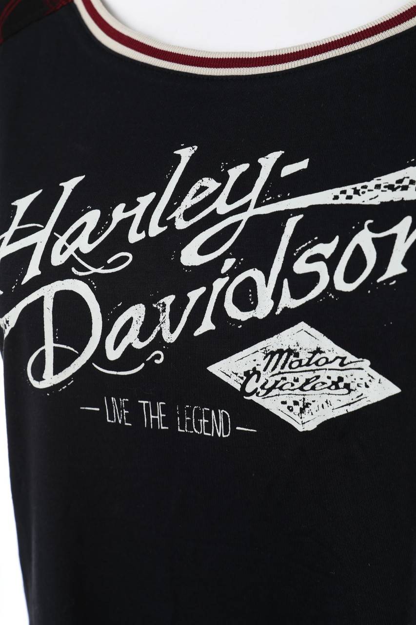 Carou HARLEY DAVIDSON Kurzarm-Shirt mit Logo-Print Osterangebot