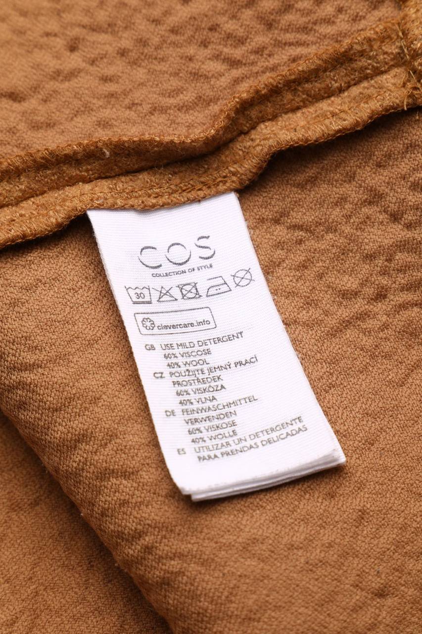 Carou COS Kurzarm-Bluse aus Woll-Mix Jubiläumsangebot