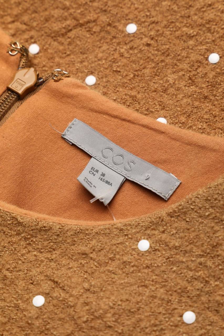 Carou COS Kurzarm-Bluse aus Woll-Mix Jubiläumsangebot