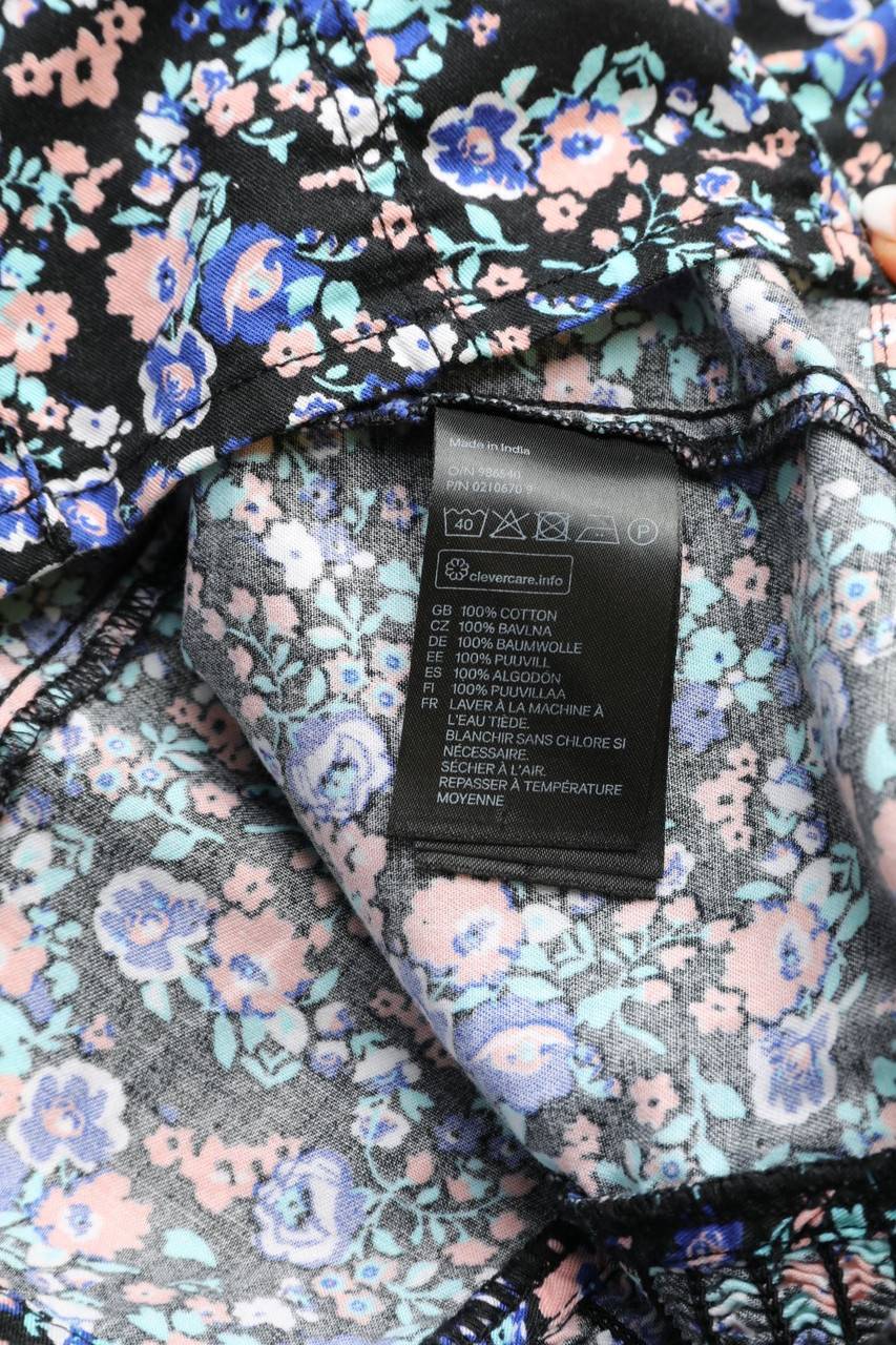 Carou H&M DIVIDED Crop-Top mit Blumen-Print Heißer Verkauf
