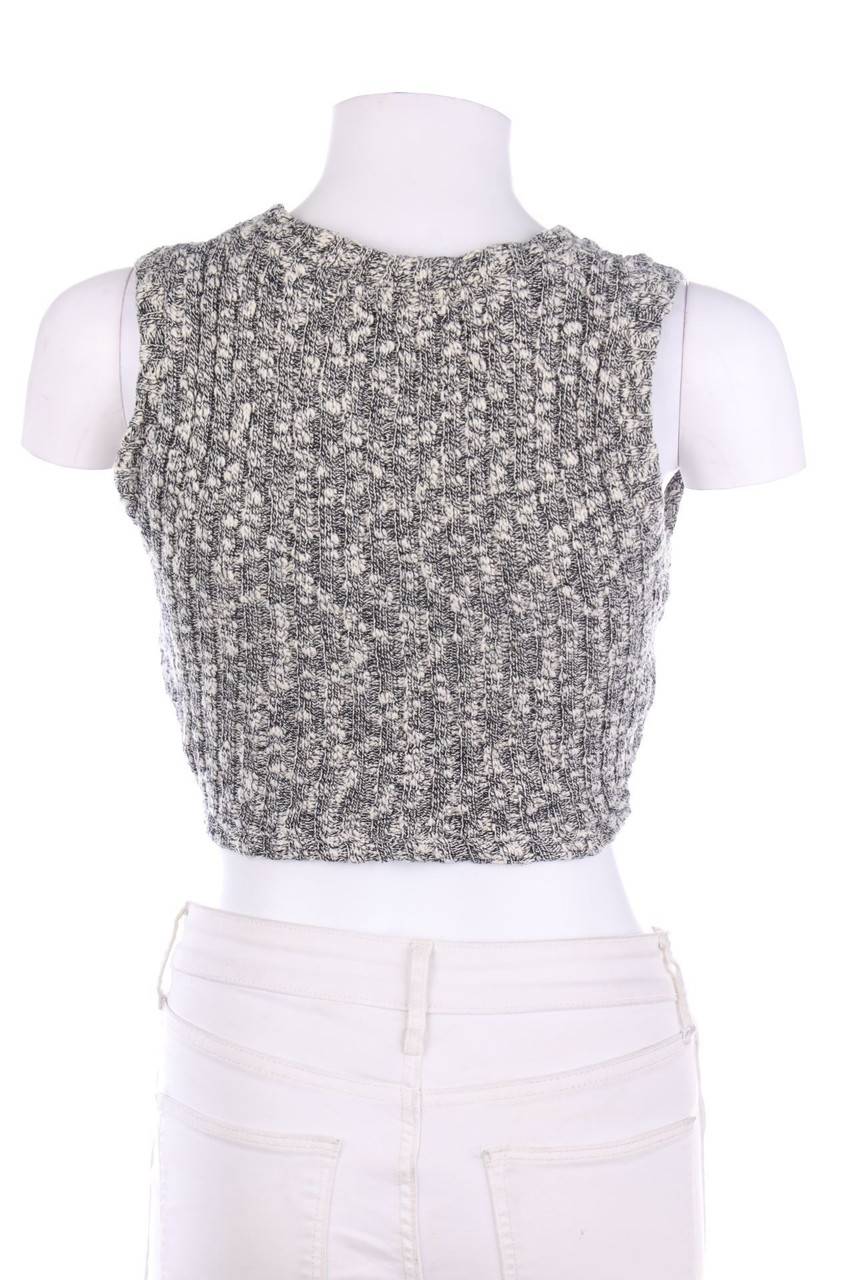 Carou Bershka Cropped-Strick-Top Blitzangebot