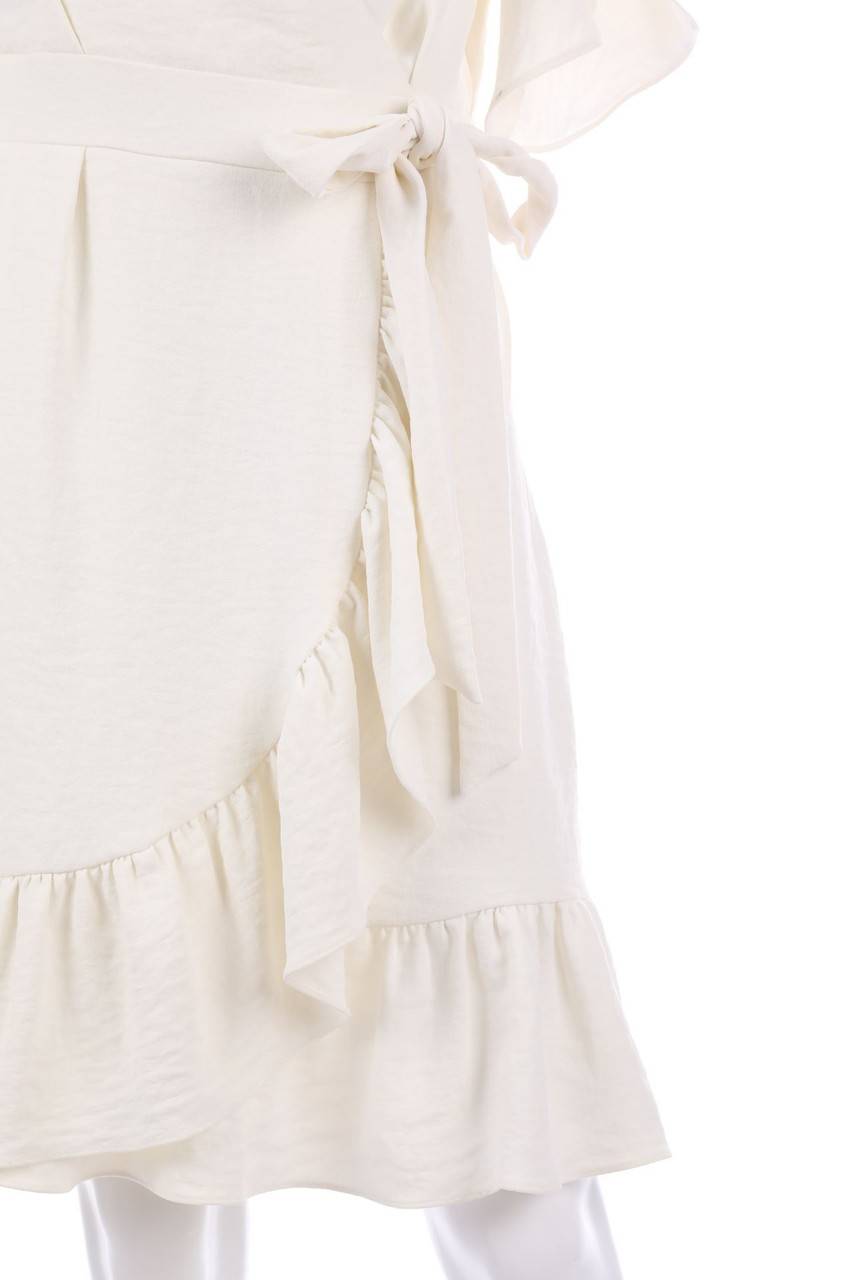 Carou MORGAN Cold-Shoulder-Kleid in Wickel-Optik mit Volants Riesige Ersparnisse