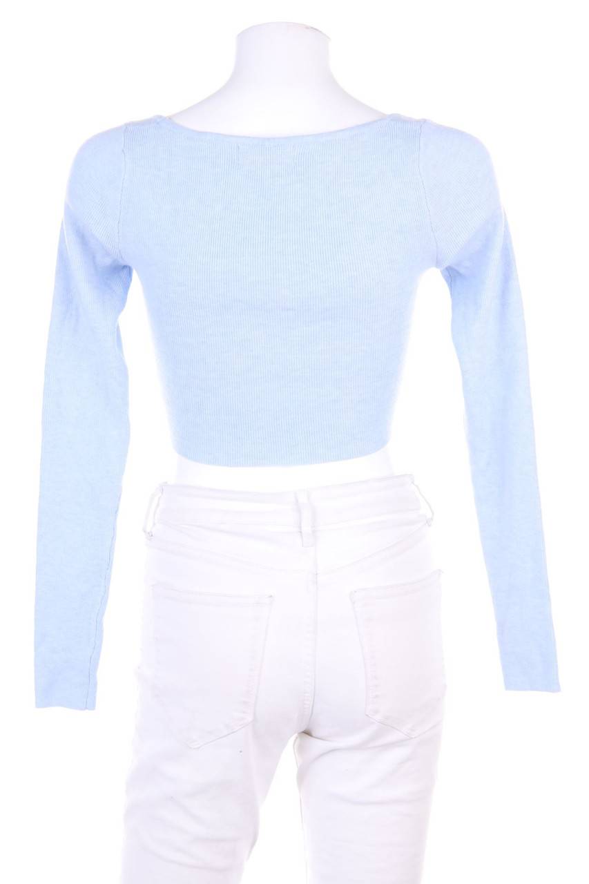 Carou Bershka Cropped-Strick-Pullover Super Sparpreis