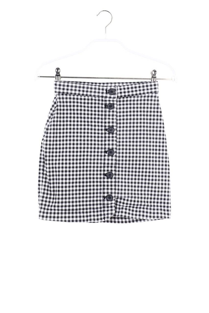 Carou H&M DIVIDED Karo-Minirock mit Knöpfen Online