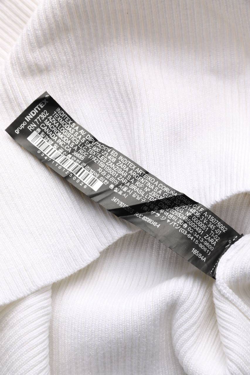 Carou ZARA Strick-Top aus Baumwolle mit Rollkragen Outlet