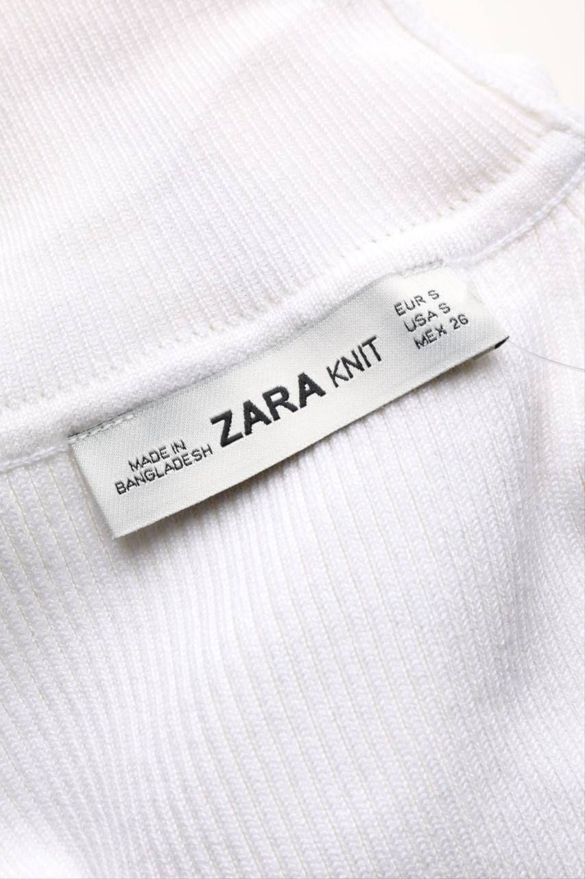 Carou ZARA Strick-Top aus Baumwolle mit Rollkragen Outlet