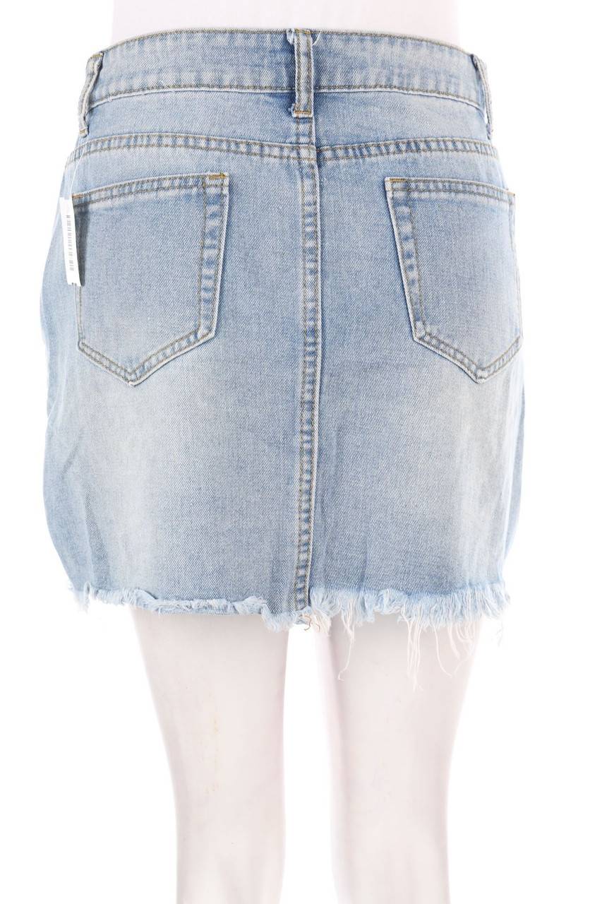 Carou SHEIN Destroyed-Mini-Jeansrock Online Outlet