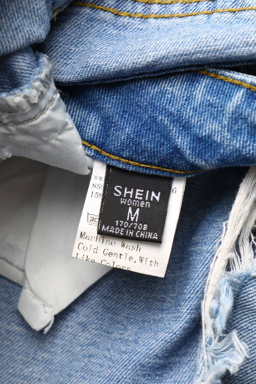 Carou SHEIN Destroyed-Mini-Jeansrock Online Outlet