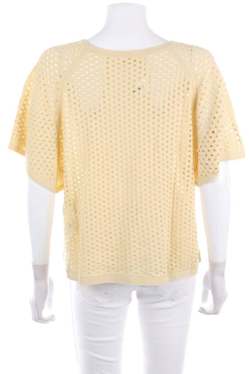 Carou INTROPIA Strick-Pullover mit Lochstrick-Details Clearance-Verkauf