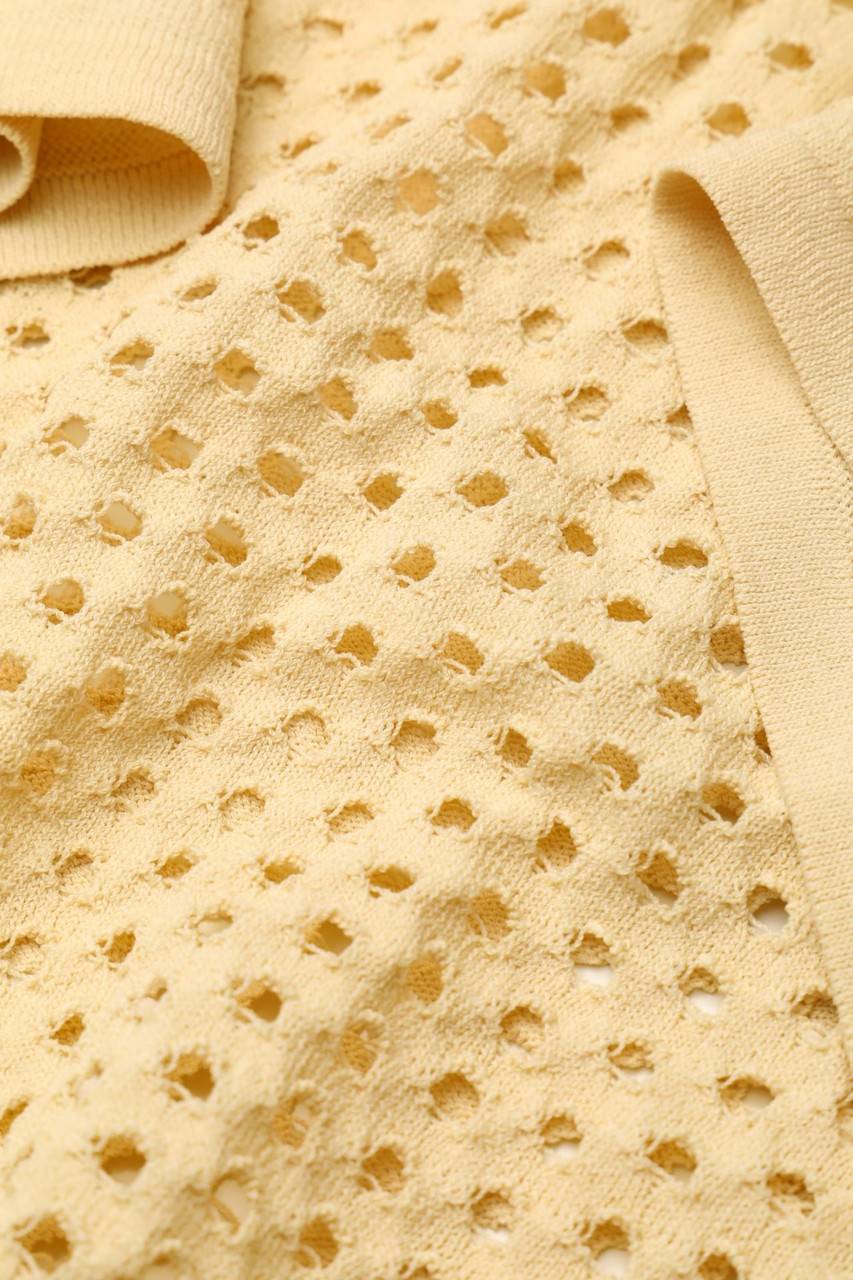 Carou INTROPIA Strick-Pullover mit Lochstrick-Details Clearance-Verkauf