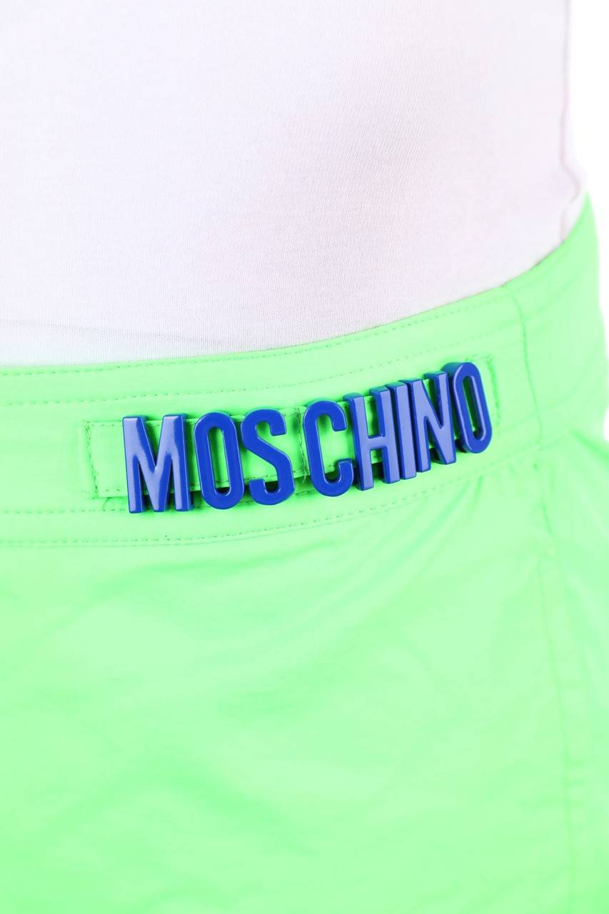 Carou MOSCHINO Schwimm-Shorts mit Logo-Plakette Schlussverkauf