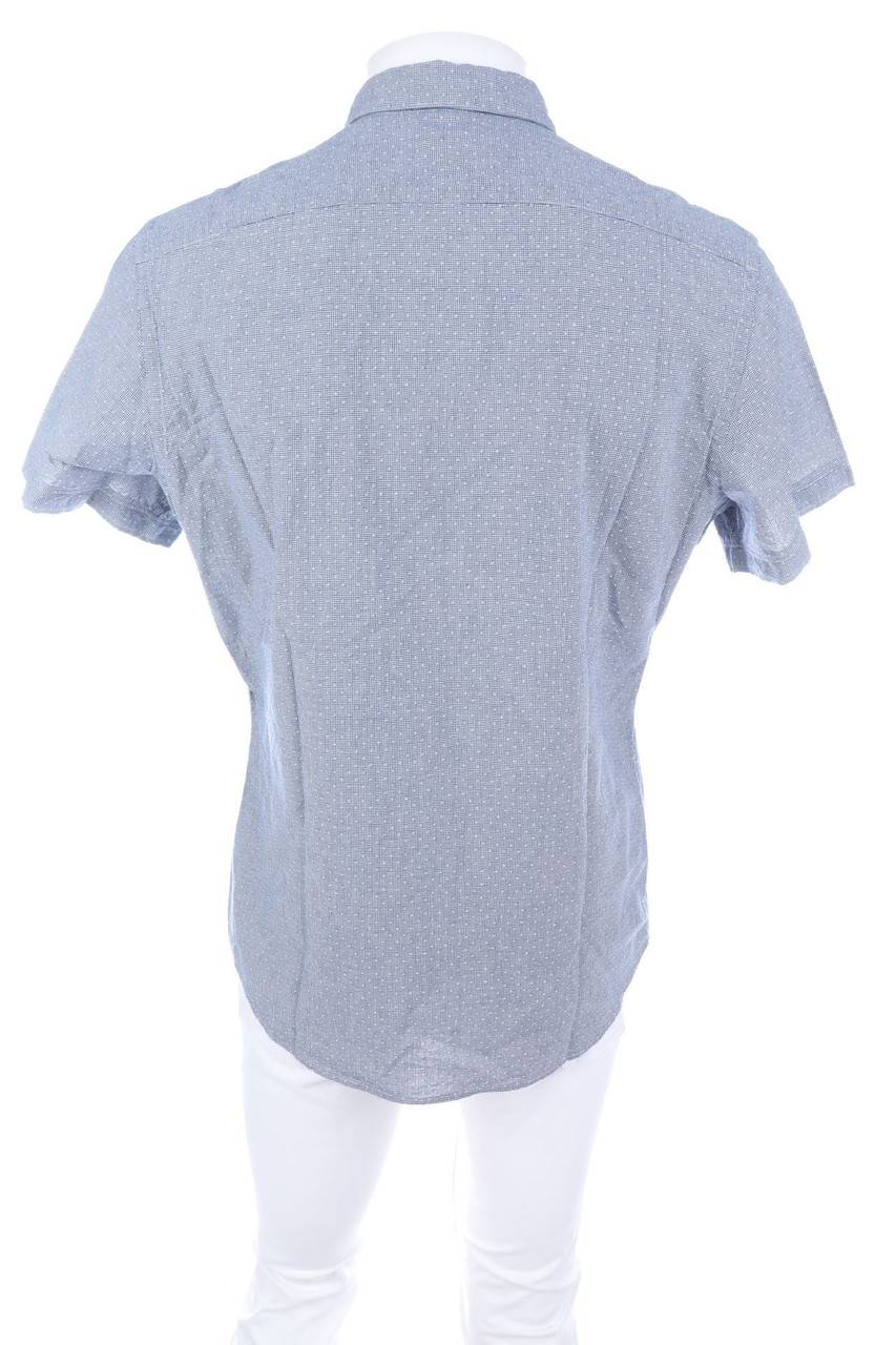 Carou Glanshirt Kurzarm-Hemd aus Baumwolle Rabatt
