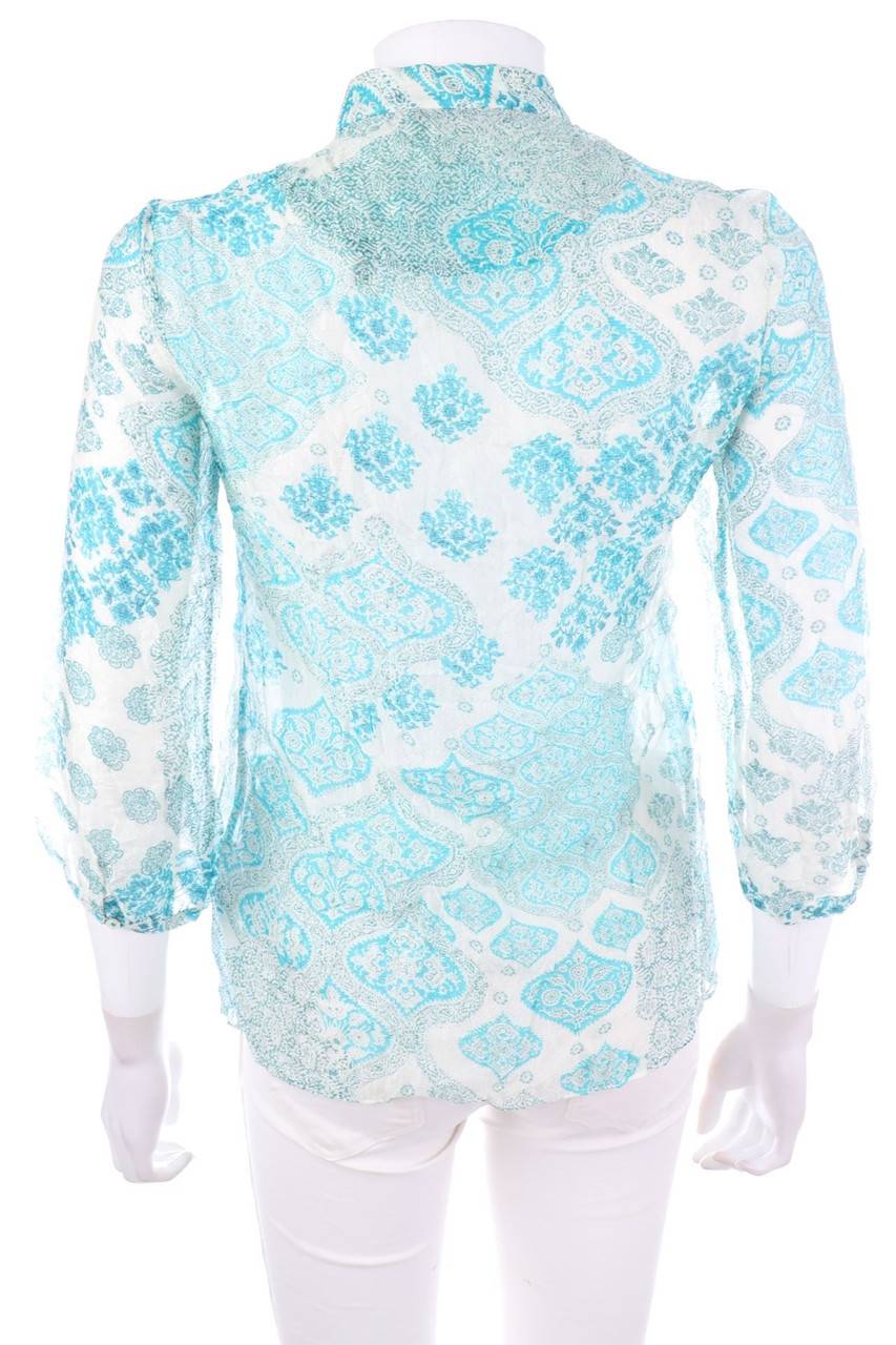 Carou Massimo Dutti Seiden-Bluse mit floralem Muster Jubiläumsangebot