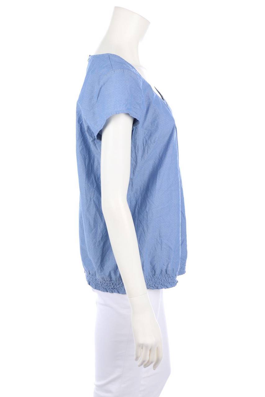 Carou OPUS Kurzarm-Bluse mit Smok-Details Bestseller