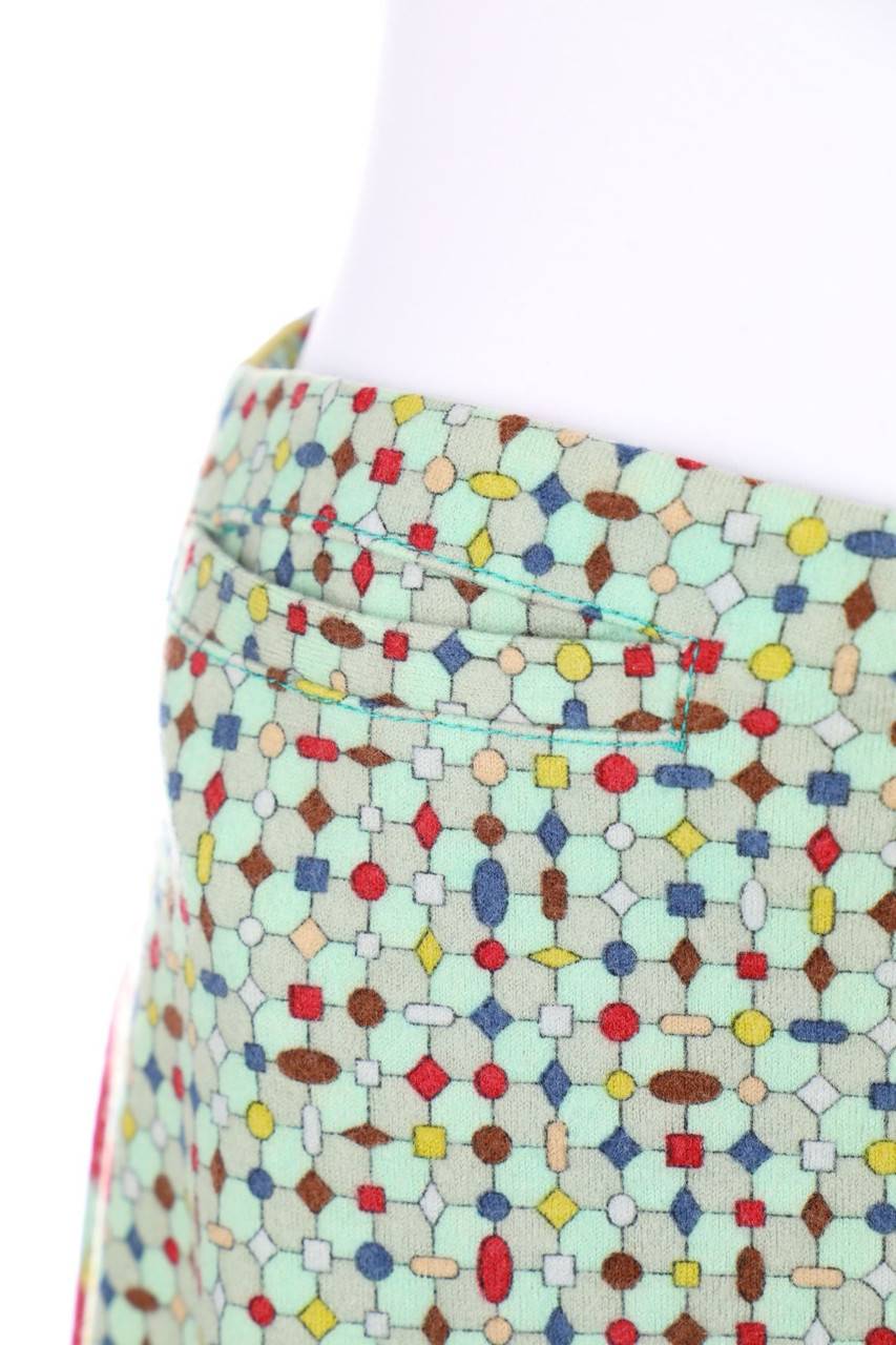 Carou EMILIO PUCCI Print-Rock aus Schurwolle Räumungsverkauf