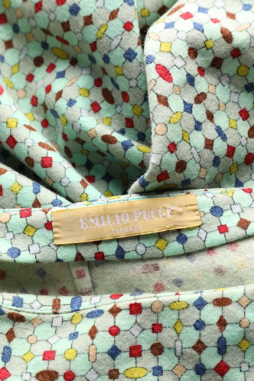 Carou EMILIO PUCCI Print-Rock aus Schurwolle Räumungsverkauf