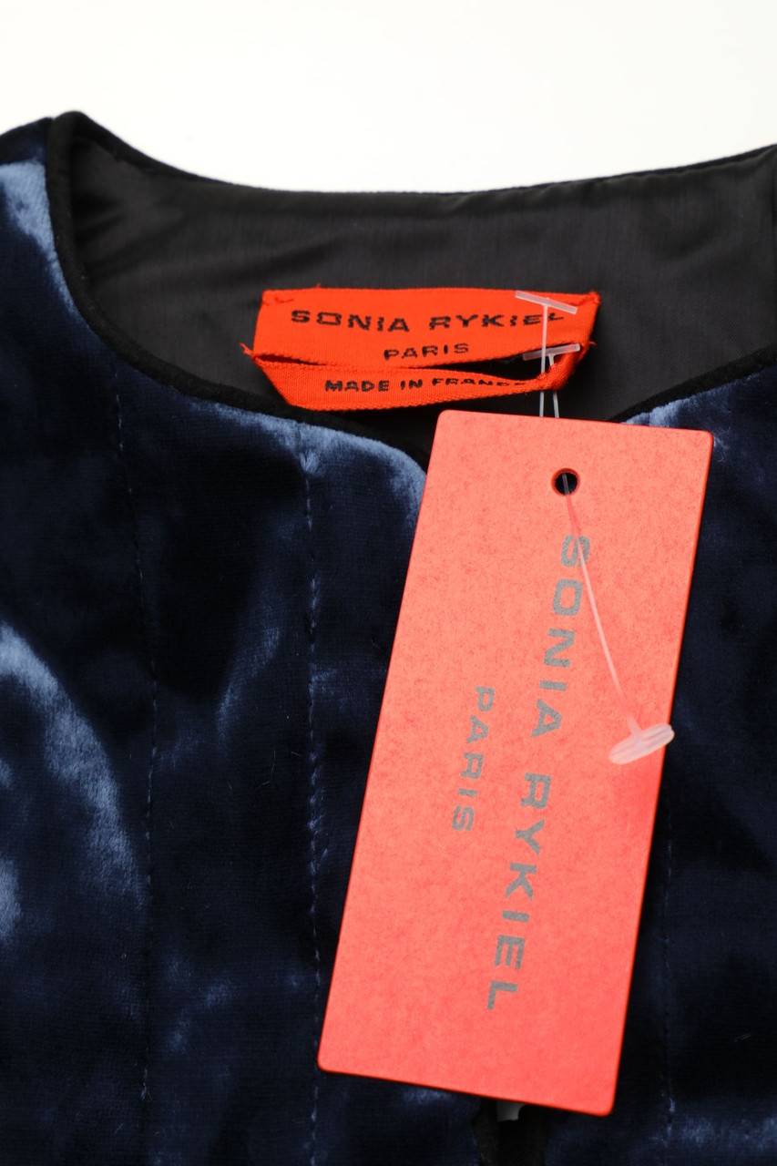 Carou SONIA RYKIEL Samt-Jacke mit Seide Speichern exportieren