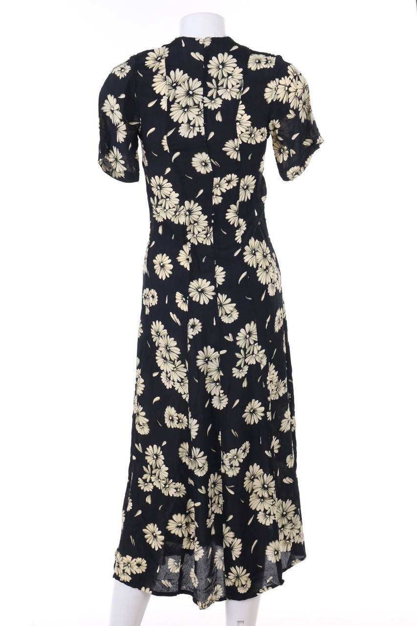 Carou VINTAGE Midikleid im Layer Look mit Blumen-Print Schlussverkauf