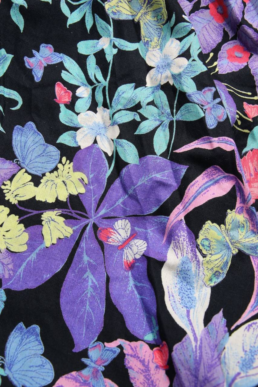 Carou VINTAGE Midirock mit Blumen-Print Kostenloser Versand