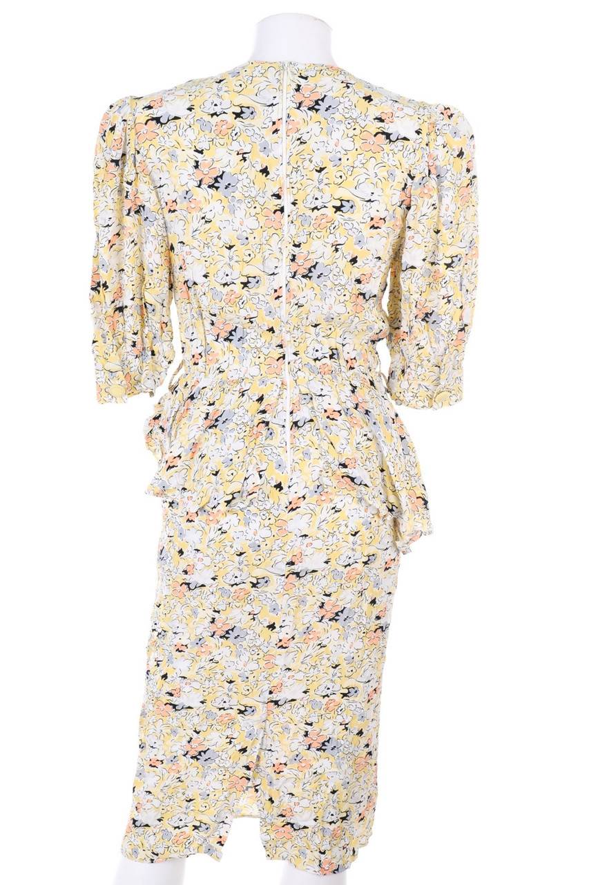 Carou VINTAGE Vintage-Midikleid mit Blumen-Print Limitierter Zeitrabatt