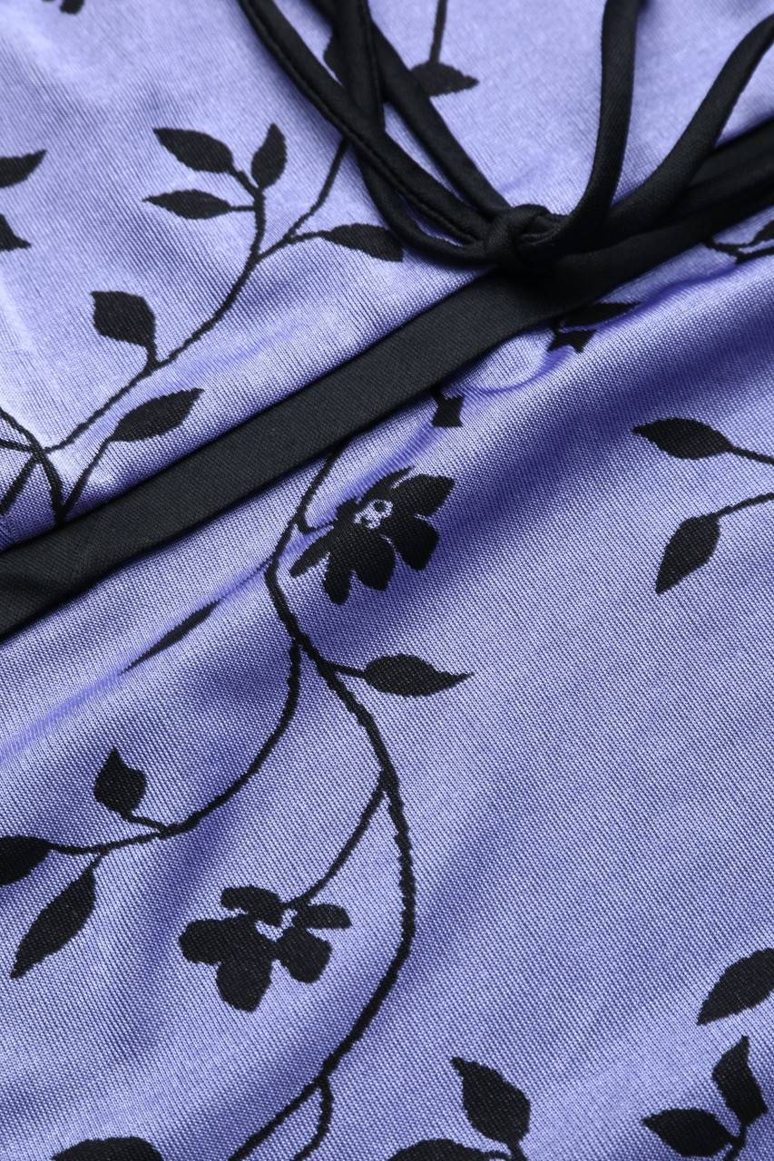 Carou VINTAGE Y2K-Top mit Blumen-Print Begrenztes Angebot