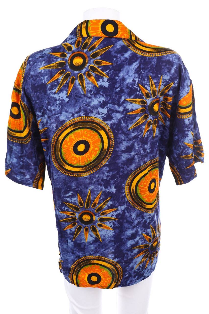 Carou VINTAGE Kurzarm-Bluse mit Print Große Rabatte
