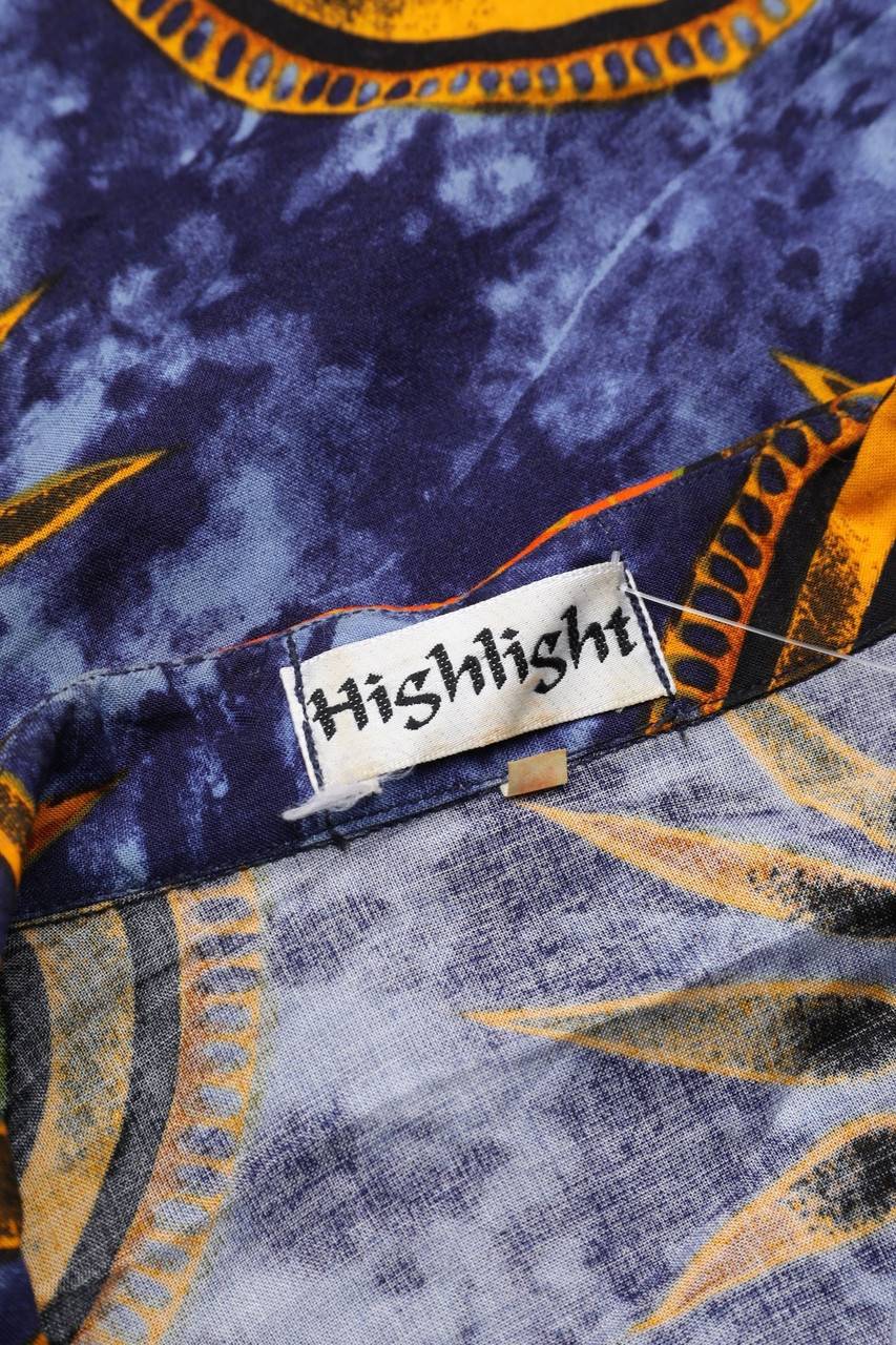 Carou VINTAGE Kurzarm-Bluse mit Print Große Rabatte