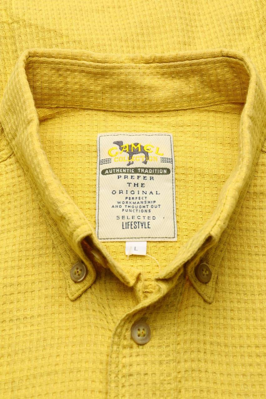 Carou CAMEL COLLECTION Vintage-Kurzarm-Hemd Räumungsverkauf