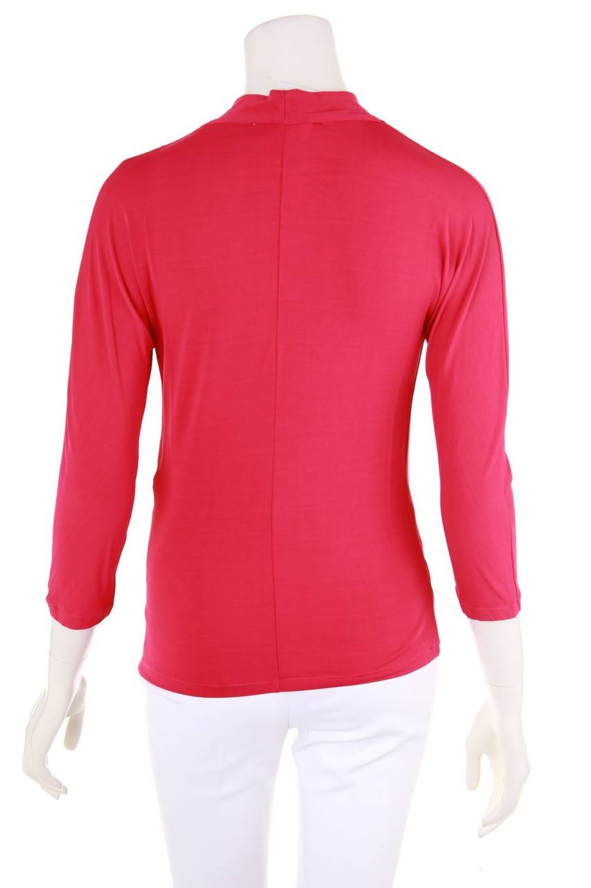 Carou Max Mara STUDIO 3/4-Arm-Shirt in Wickel-Optik mit Raffungen Discount Store für neue Produkte