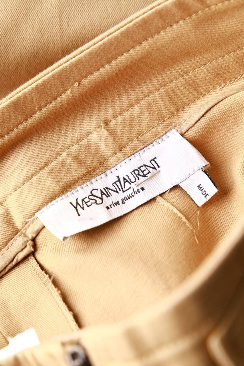 Carou YVES SAINT LAURENT rive gauche Vintage-Hose mit Applikationen Nur noch ein Tag übrig