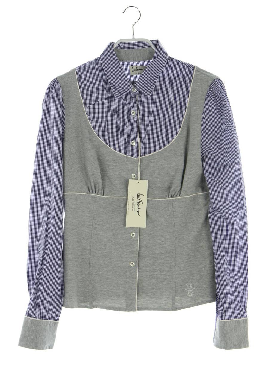 Carou LUIS TRENKER Hemd-Bluse aus Jersey mit Logo-Stickerei Rabatt