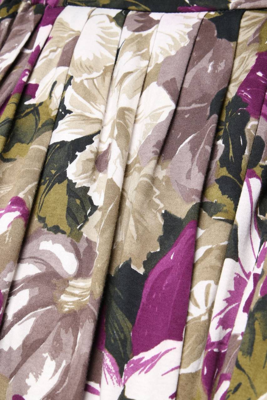 Carou VINTAGE Rock aus reiner Schurwolle mit Blumen-Print Muttertagsangebot