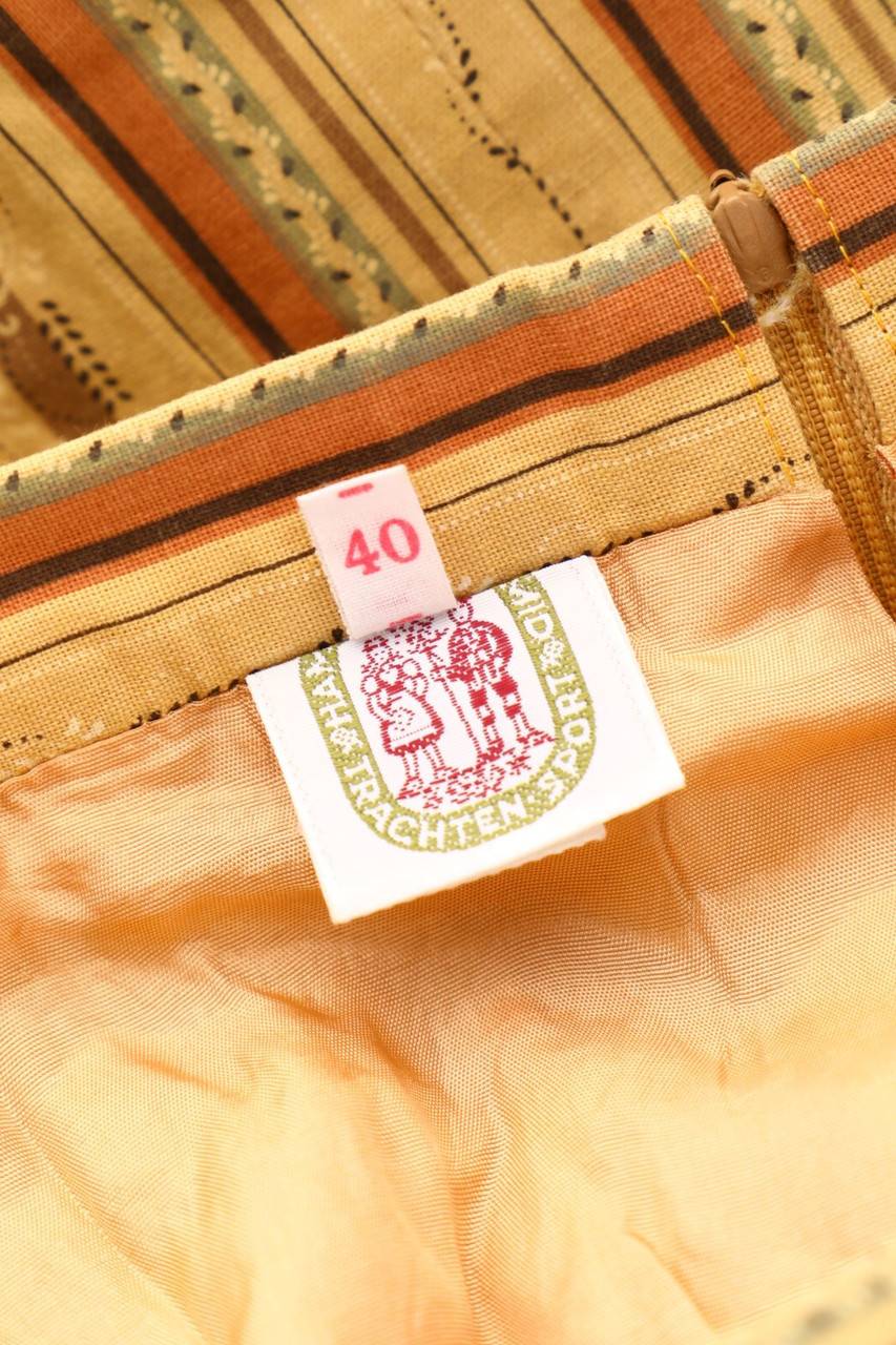 Carou HAMMERSCHMID Vintage-Midirock mit Streifen Sonderangebote